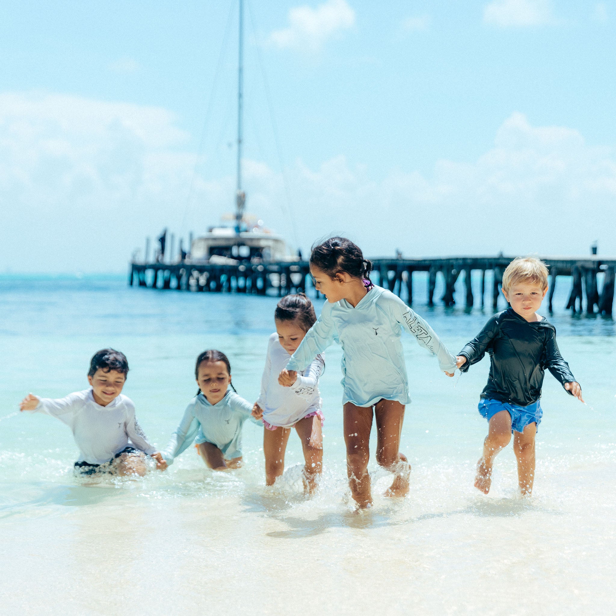 Hooded Long Sleeve Sunshirt Kids