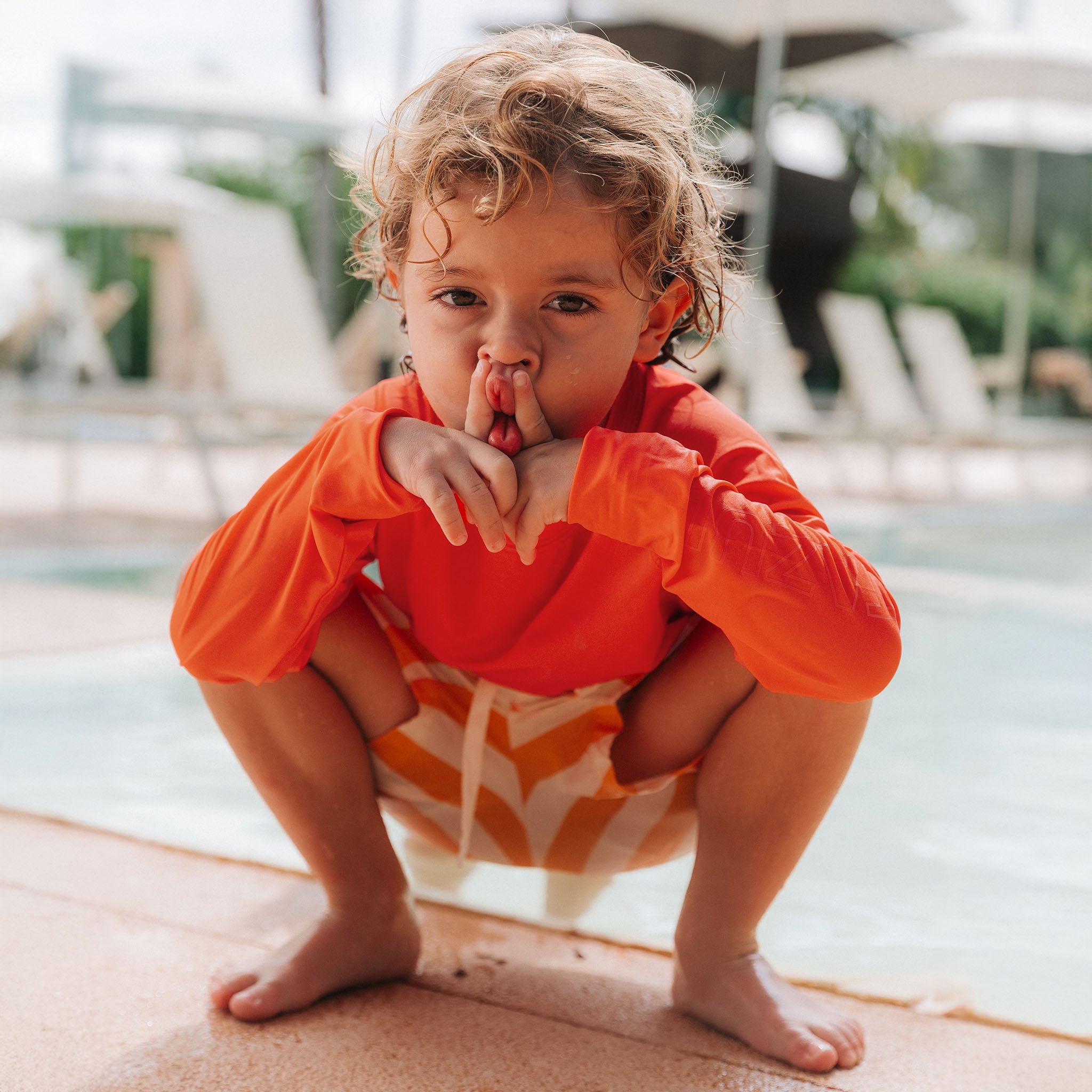 Hooded Long Sleeve Sunshirt Kids