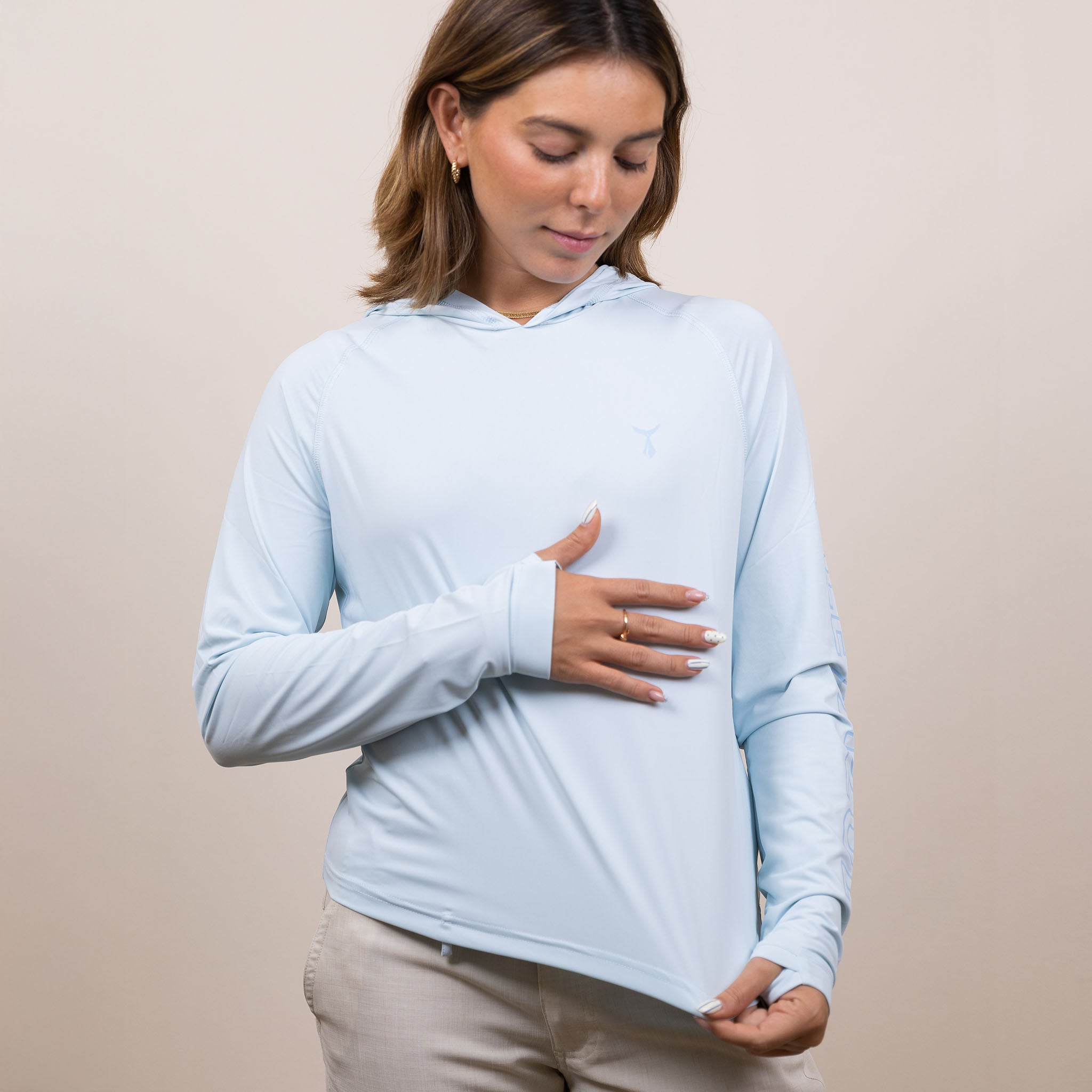 Cropped Hooded Sunshirt