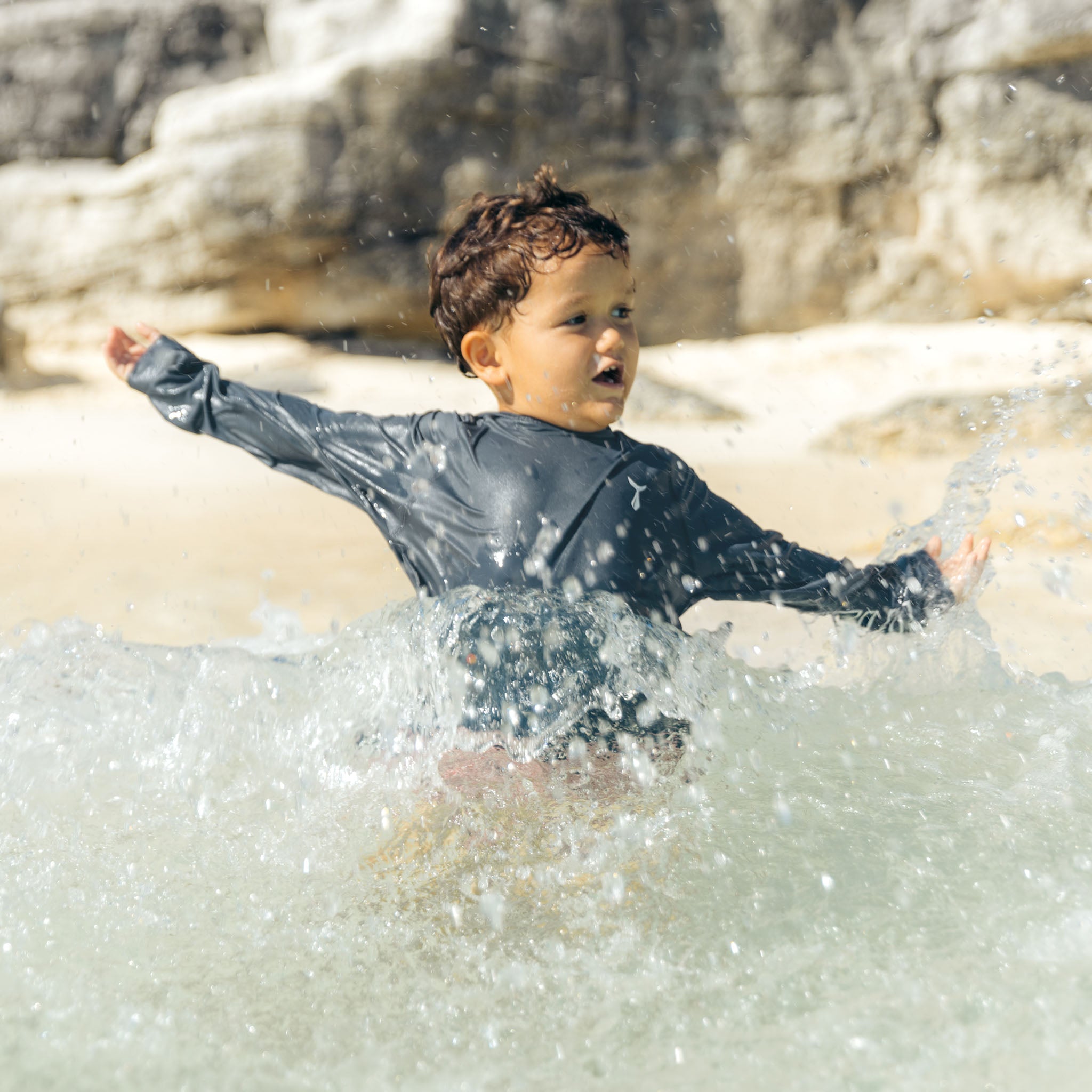 Hooded Long Sleeve Sunshirt Kids