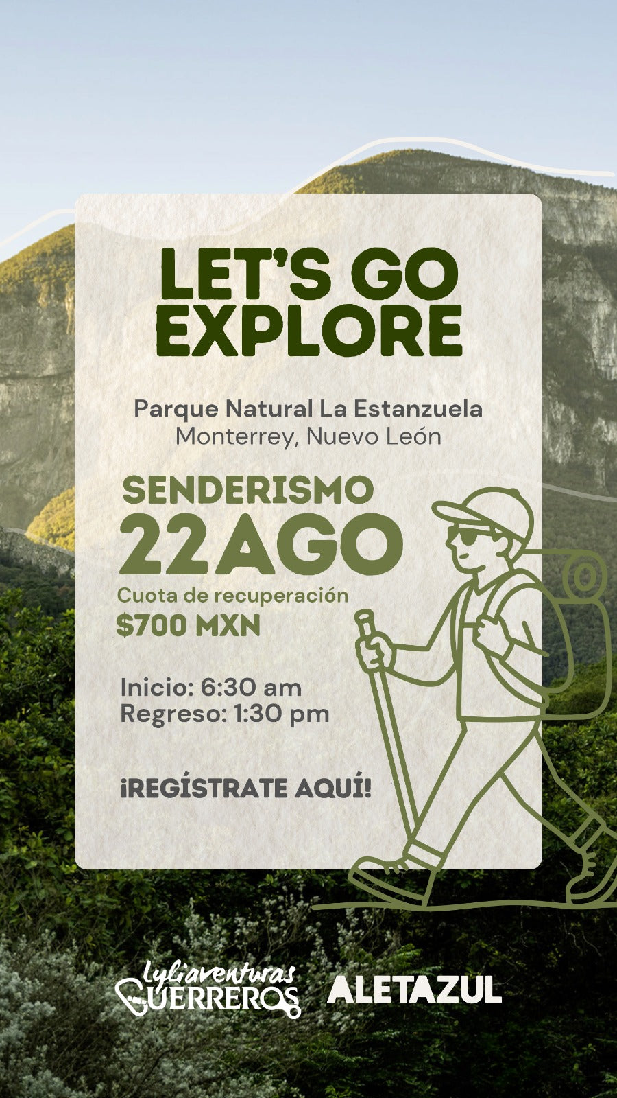 Senderismo ALETAZUL MTY by Lyliaventuras