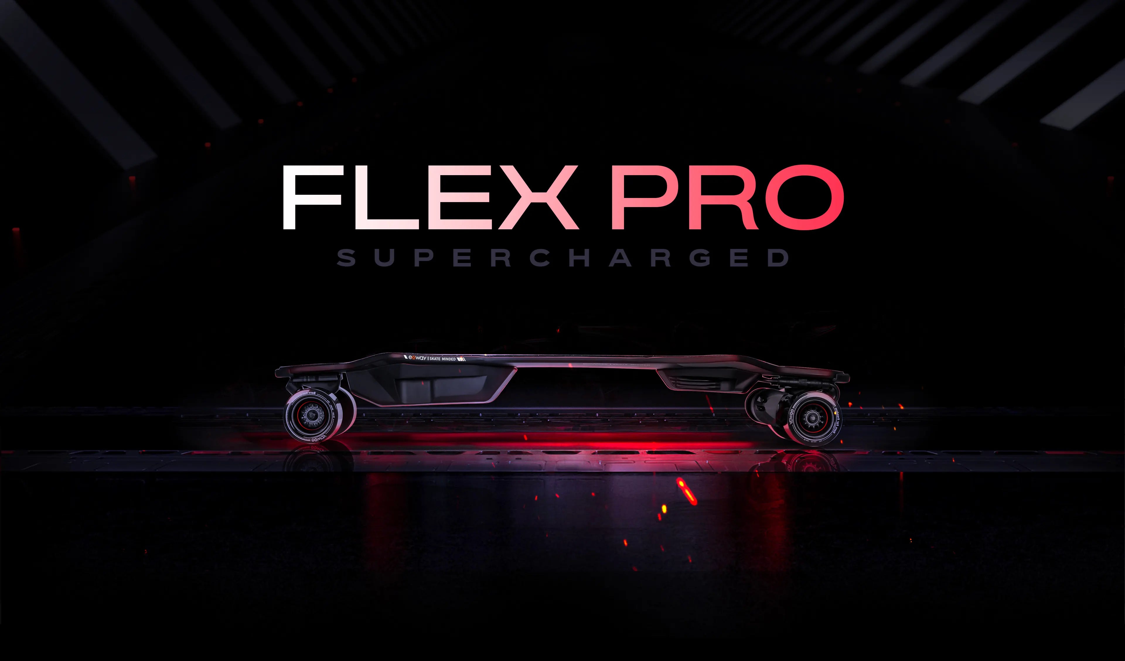 EXWAY Flex PRO Riot Electric Long Board (HYDRO ALL-SEASON TIRES)