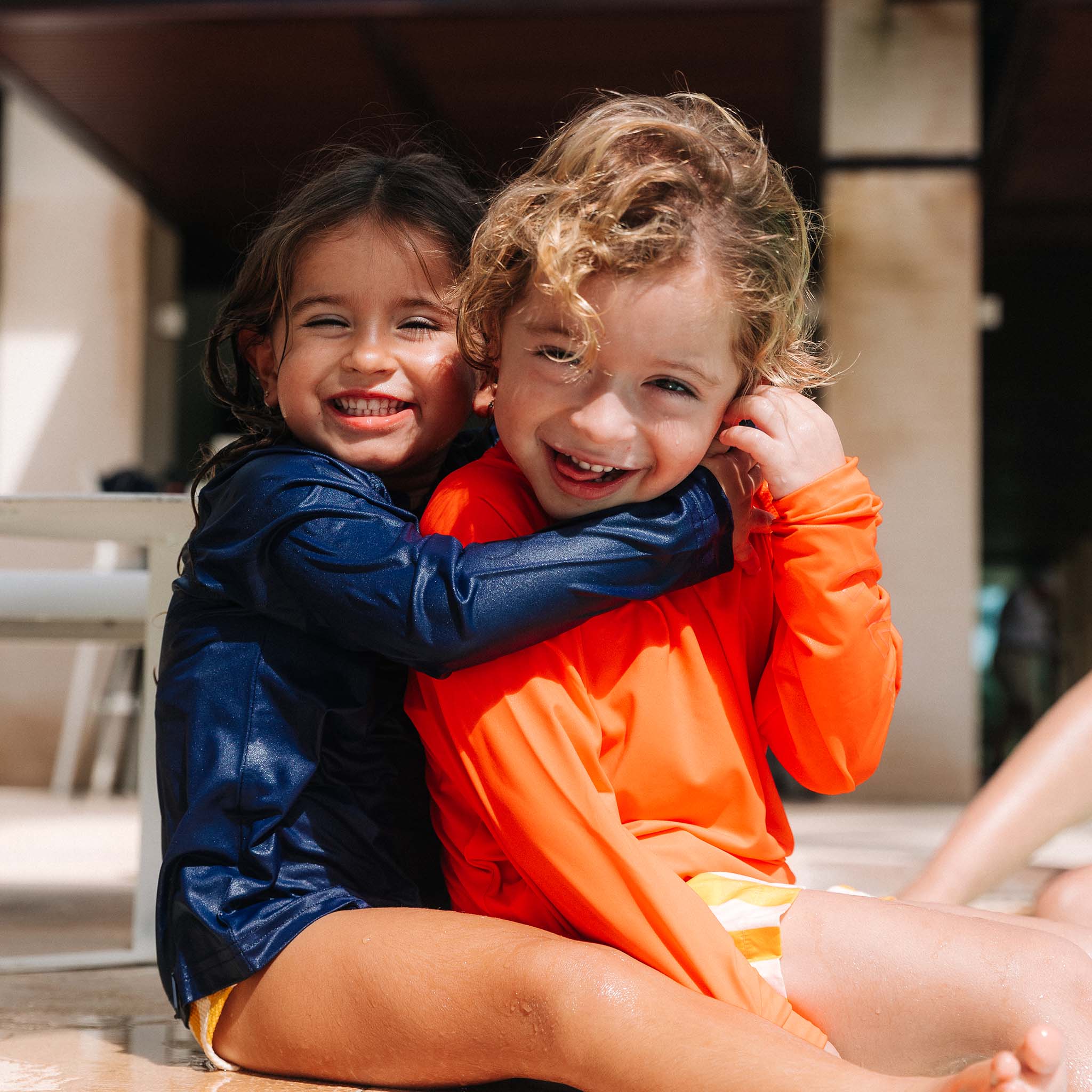 Hooded Long Sleeve Sunshirt Kids