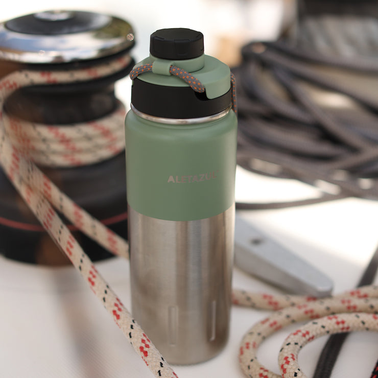 ALETAZUL Termo | Aislado al Vacío - Acero Inoxidable - Premium 710ml