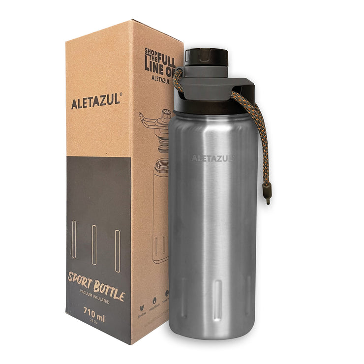 ALETAZUL Termo | Aislado al Vacío - Acero Inoxidable - Premium 710ml