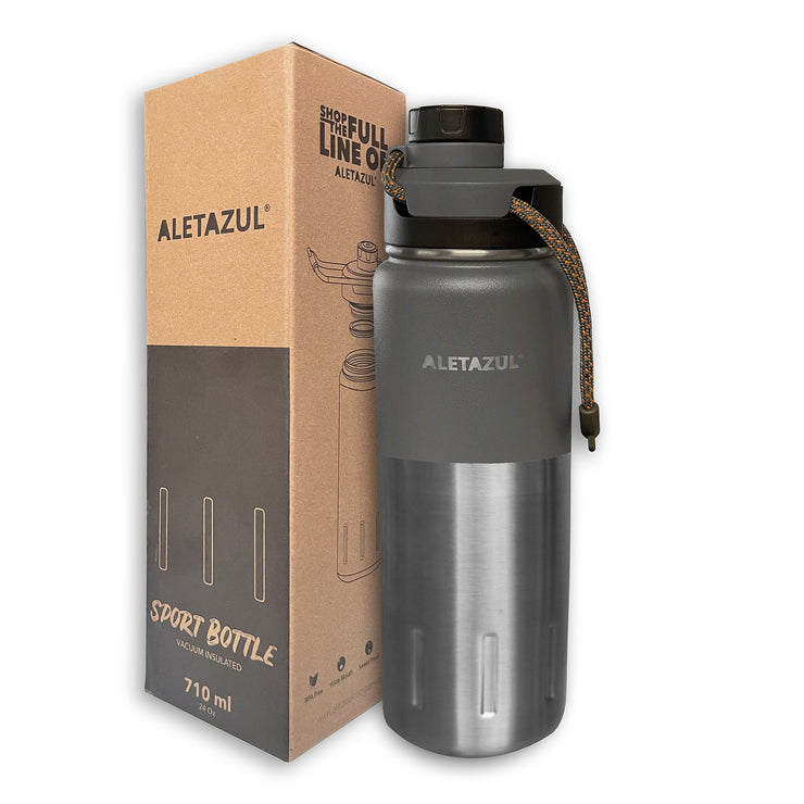 ALETAZUL Termo | Aislado al Vacío - Acero Inoxidable - Premium 710ml