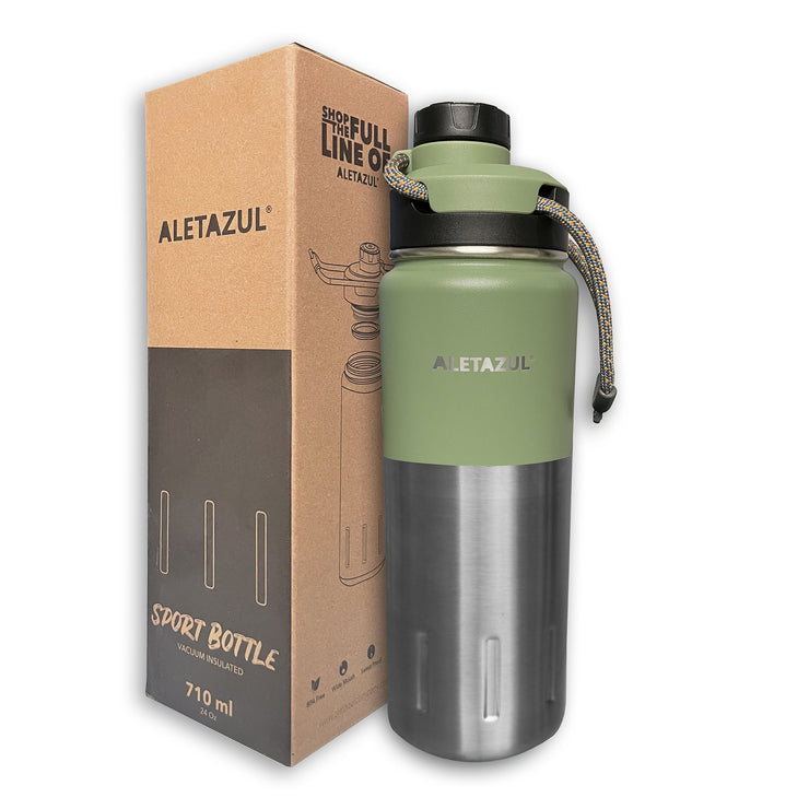 ALETAZUL Termo | Aislado al Vacío - Acero Inoxidable - Premium 710ml